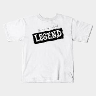 he-is-legend-high-resolution transparent Kids T-Shirt